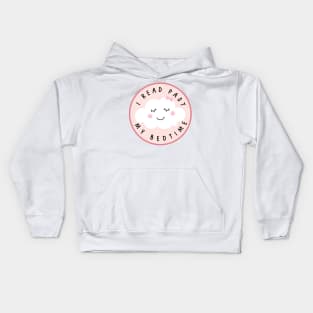 I read past my bedtime Kids Hoodie